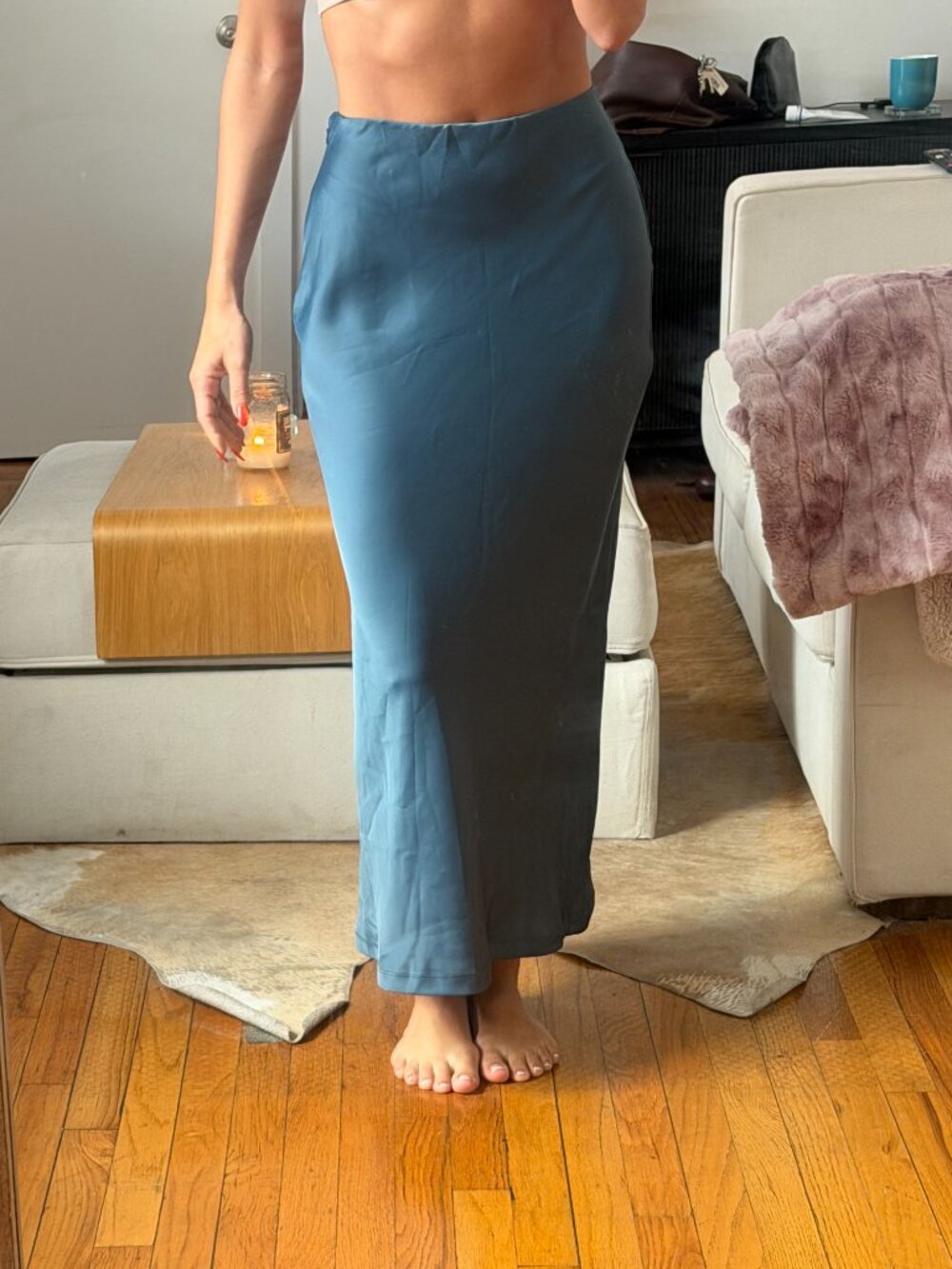 Urban Outfitters Satin Maxi Skirt - Picture 4 of 5